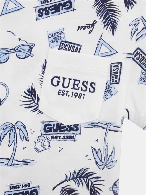 t-shirt boy white GUESS | N5GI02K8HM4/P06W